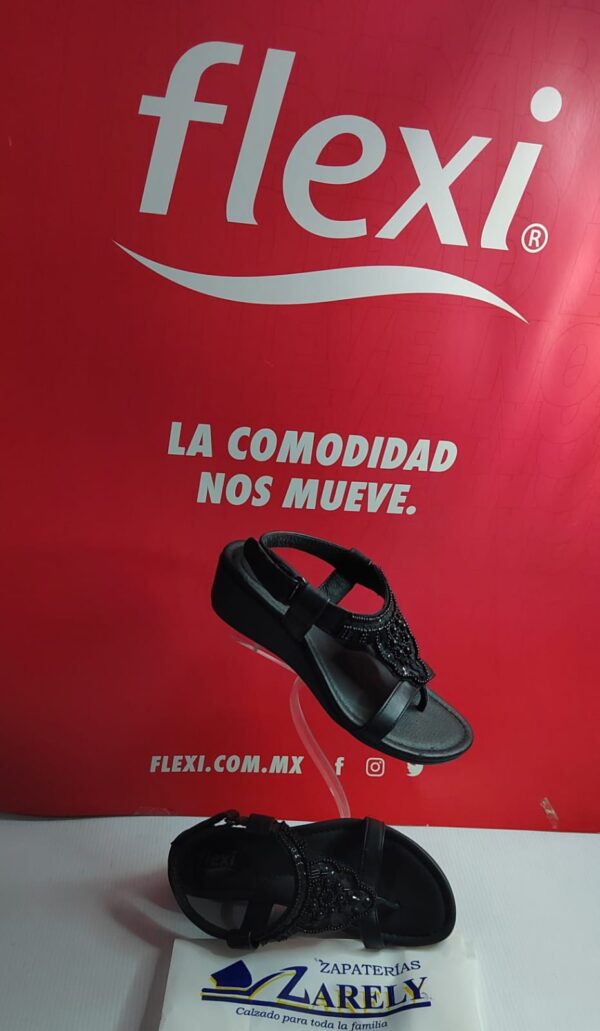Huarache de dama de piel elegante casual.